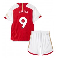 Arsenal Gabriel Jesus #9 Heimtrikotsatz Kinder 2023-24 Kurzarm (+ Kurze Hosen)